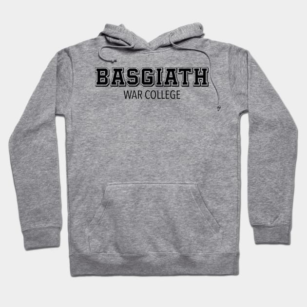 Basgiath War College Fourth Wing Book Fan Art Black Dragons Hoodie by thenewkidprints